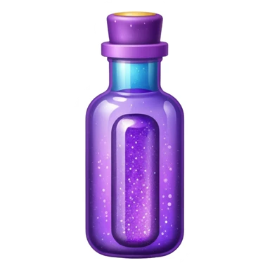 glitter purple medicine sticker