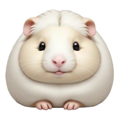Meme-Worthy Cute Sleeping White Guinea Pig Portrait Emoji, Head resting peacefully with a contented smile, showcasing a delightfully chubby build and a luxuriously soft pure white fur, eyes shut in a serene, cozy nap, Simplified yet hilariously adorable features, highly detailed, glowing with a soft, drowsy light, high shine, relaxed and utterly lovable, stylized with an air of playful laziness, bright and heartwarming, soft glowing outline, capturing the essence of a comically sleepy guinea pig, so meme-worthy it feels like it could instantly become the next viral sensation of adorable slumber! sticker