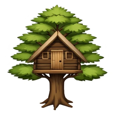tree stem hut sticker