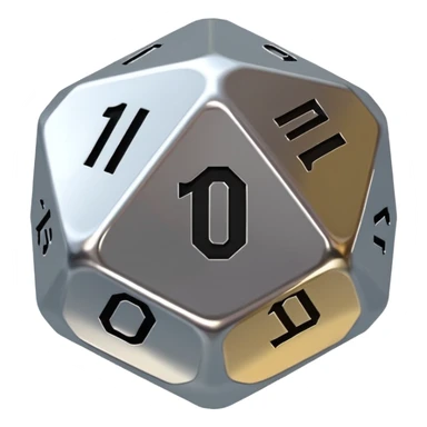 D20 landed on a 1 sticker
