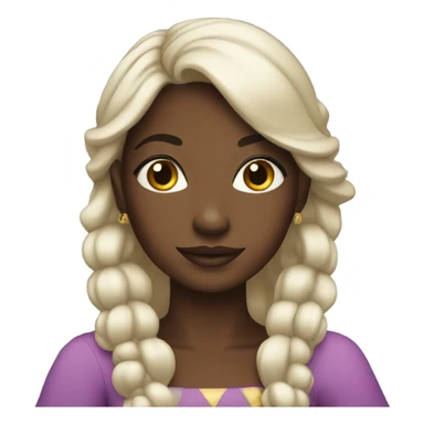 pretty black princess sticker