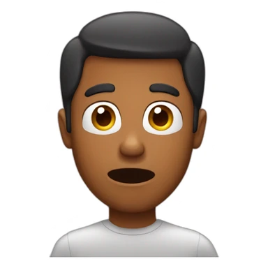 brown man looking at phone surprised sticker