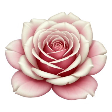 white rose, without green leaves, just flower sticker