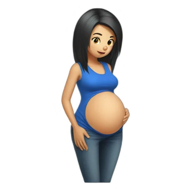 Pregnant-sonic sticker