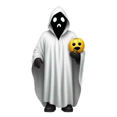Ghostface wearing black cover sticker