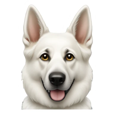 White German Shepherd  sticker