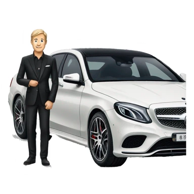 rich man outside brabus rocket 900 sticker