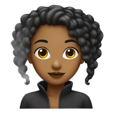 Femme noir avec des locks sticker