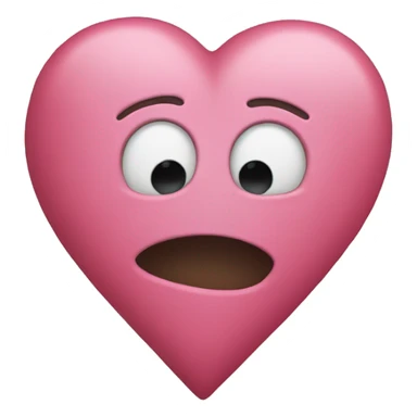 upside down heart sticker