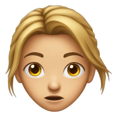 angry-teenage-girl-eye-rolling sticker