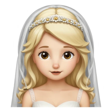 hedgehog bride blonde sticker