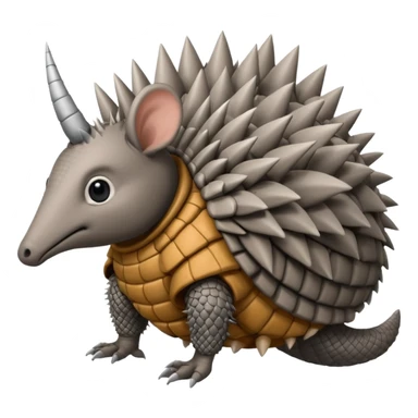 winged armadillo sticker