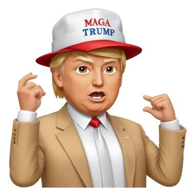 Donald Trump MAGA hat crazy dance sticker