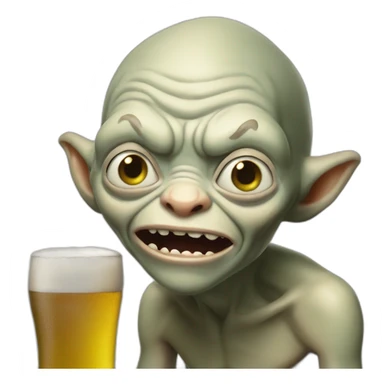 Gollum beer sticker