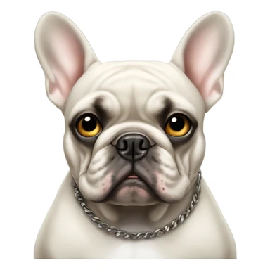 Gangster french bulldog sticker