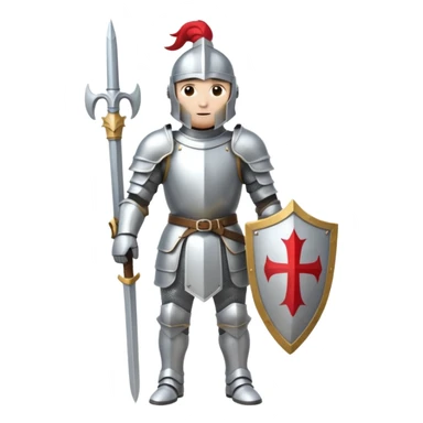 knight in white armor sticker