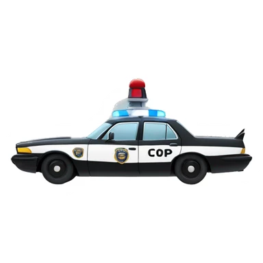Shark cop car sticker