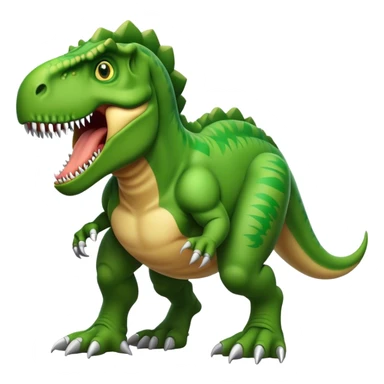trex with muscles sticker