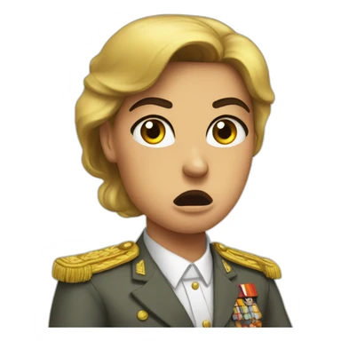 Sisi presented angry sticker