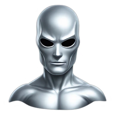Silver surfer wearing The mask sticker