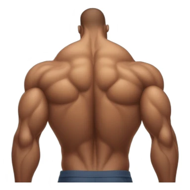 muscular back sticker