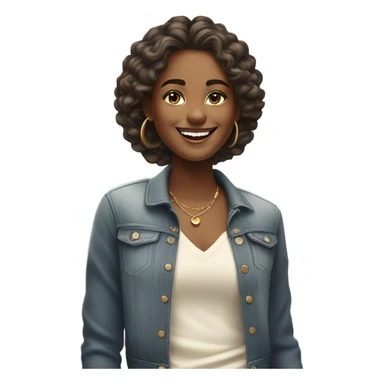 It girl morning sun sticker