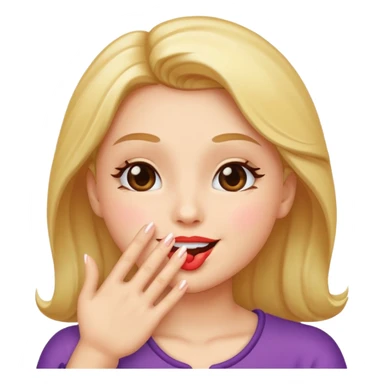 Blowing kisses sticker