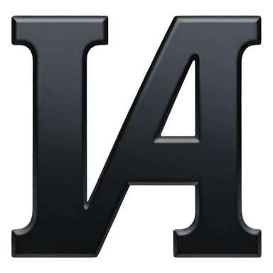 just the letters i and a next to eachother sticker