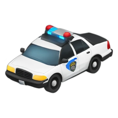 drifting Police car sticker