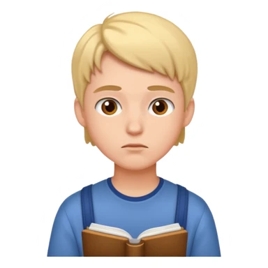 thinking student sticker