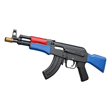 Russian countryball with ak-47 sticker