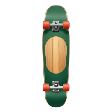 dark green skateboard vertical sticker