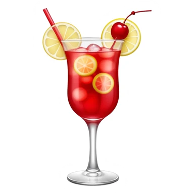Shirley temple mocktail emoji sticker
