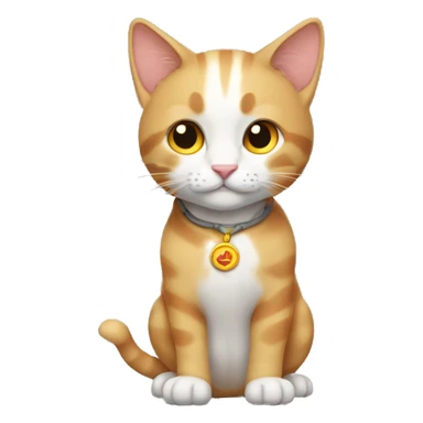 Un gato con la pata así ✌🏻 sticker