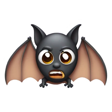 A bat getting sick sticker