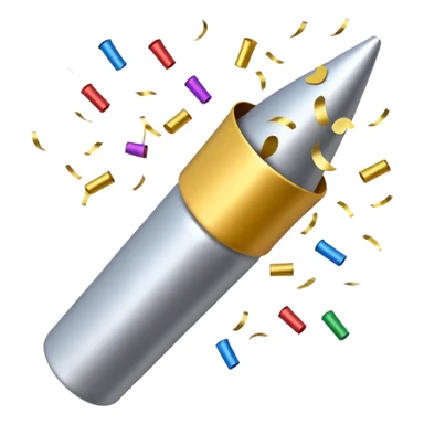 party popper with confetti burst sticker