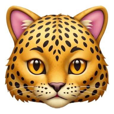 prehistoric cat wearing leopard skin sticker