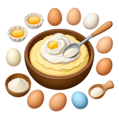 baking ingredients before preparation sticker