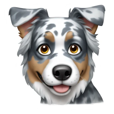 blue merle dog sticker