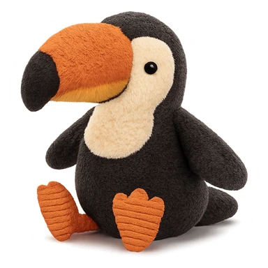 cute toucan jellycat plushie sticker
