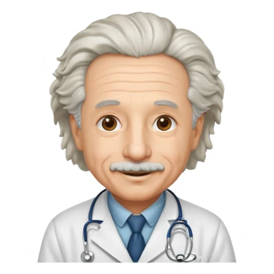 albert einstein in doctor dress  sticker