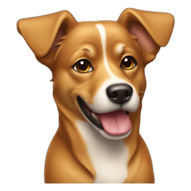 Brazilian caramel dog sticker