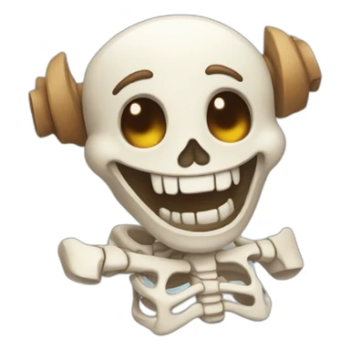 happy bones sticker