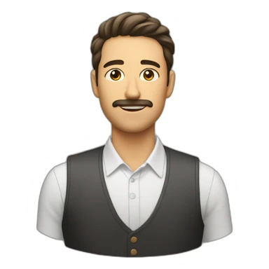 Homme sur un chat sticker