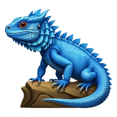 Blue Iguana print sticker