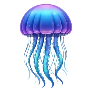 jellyfish with unique design and color but i want a simple one i dont want color orange and blue sticker