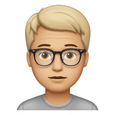 A man with glasses saying “ Are you mentally okay “! sticker