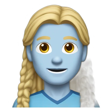 Realistic Erling Haaland has long hair, in a catogan. He is wearing Manchester City football shirt.It has the numéro 9t sticker