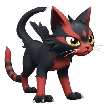  Kawaii Edgy Cool Beautiful Nargacuga-Litten full body sticker
