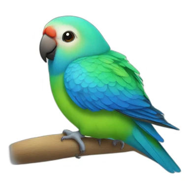 Blue masked lovebird sticker